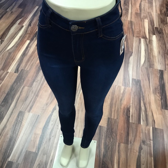 โผ๏ธ Dark Highwaist Stretch Denim Jean High Rise - Picture 8 of 8